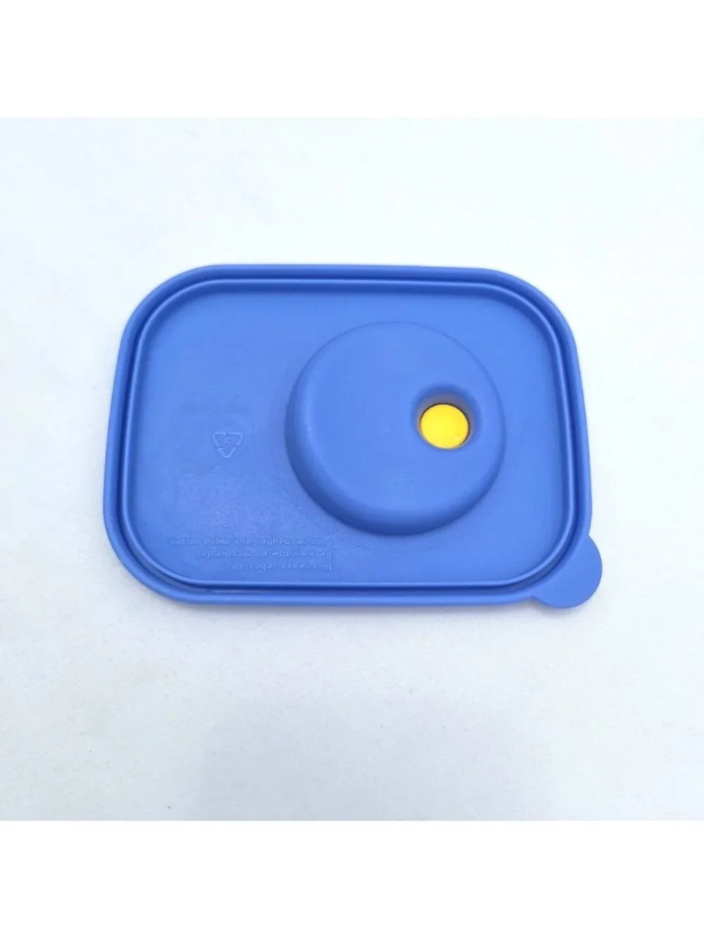 Tupperware Rock N Serve Blue Replacement Seal For 1 Cup Container Yellow Vent